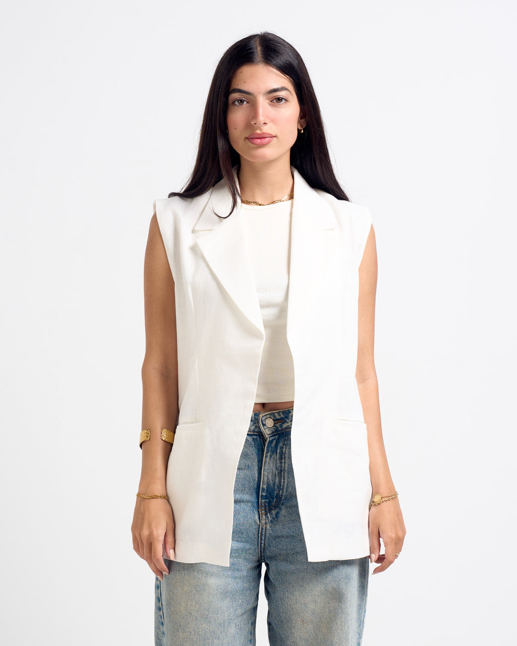 The Promotion Linen Vest