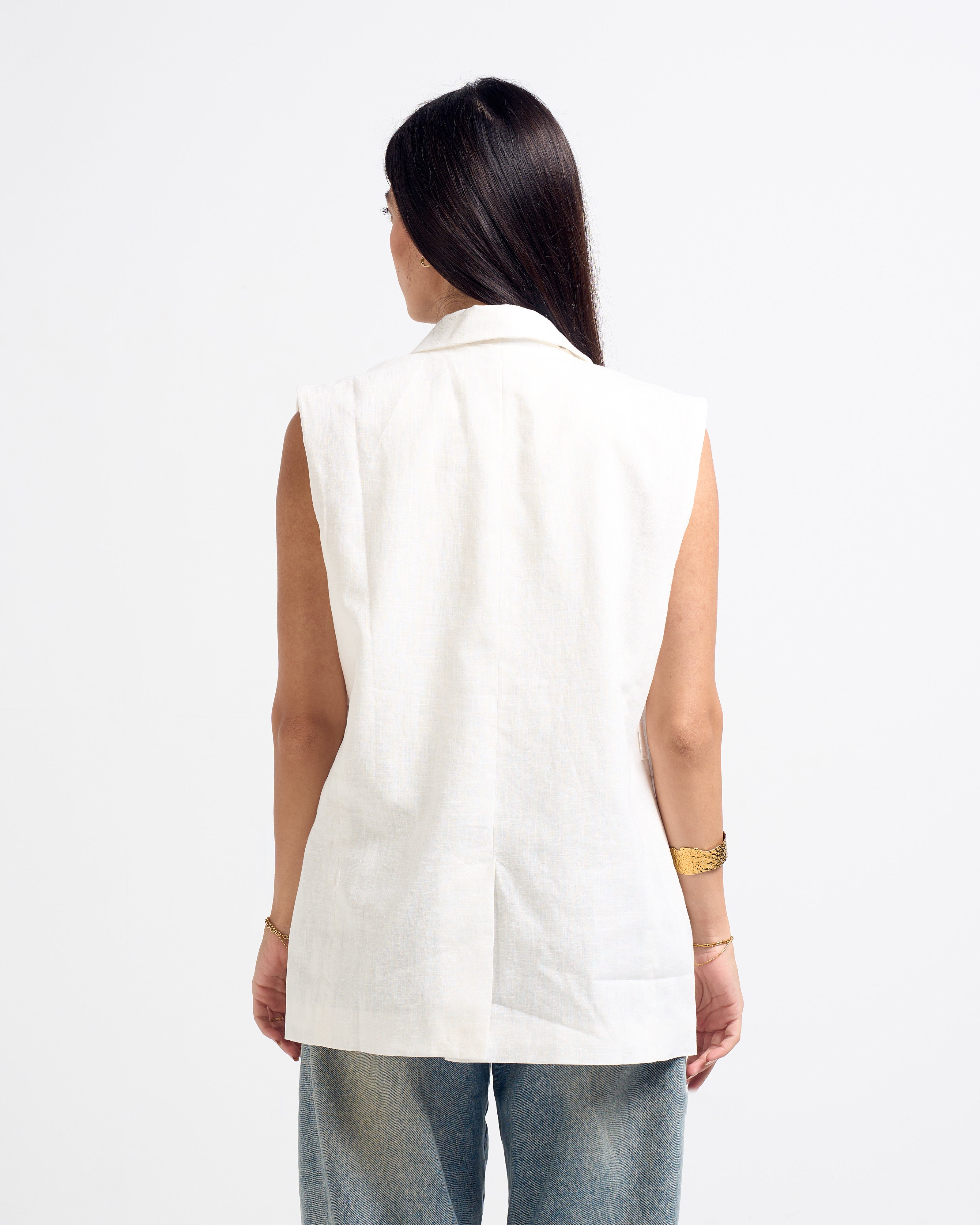 The Promotion Linen Vest