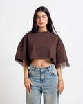 Cropped Lace T-shirt